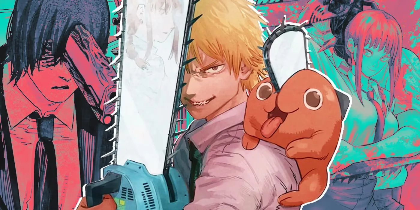 Chainsaw Man Denji memegang Chainsaw