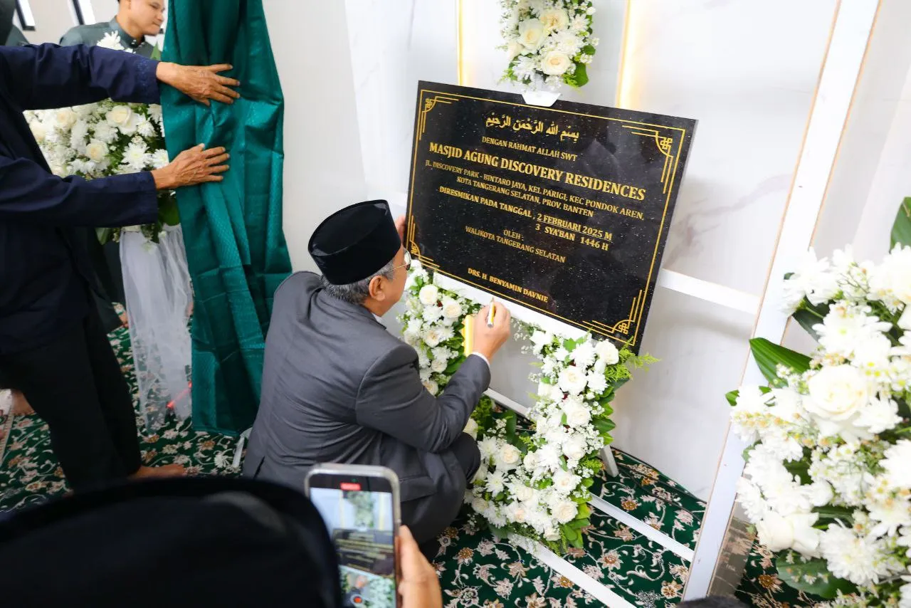 Peresmian Masjid Agung Discovery Residences oleh Walikota Tangerang Selatan